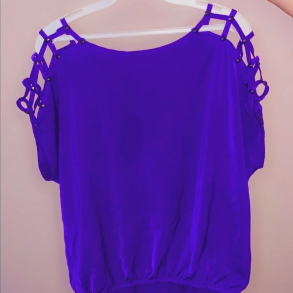 Dark Blue Blouse - Picture 3 of 3